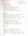 Handwritten lyrics by Chester Bennington and Sean Dowdell. Scan by BlackChester.