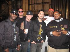 Tak, Cheapshot, Ryu, Mike Shinoda, Bishop Lamont and Chris Robinson[12]