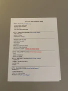 Setlist