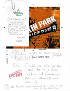 Mike Shinoda's notes on the cover[32]