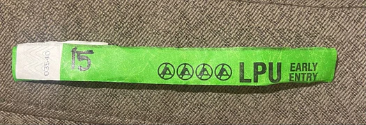 LPU Early Entry Wristband