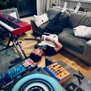 Colin in Mike's studio (March 2026)
