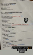 Setlist