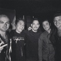 Austin Carlile with Mike Shinoda and friends at the Sunset Street Music Festival in 2013[9]