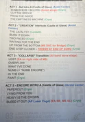 Setlist