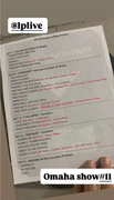 Setlist