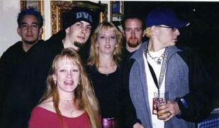 backstage w/fans