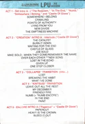 Setlist