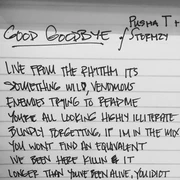 Lyric sheet