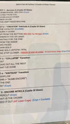 Setlist