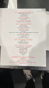 Setlist
