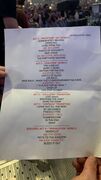Setlist