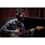 Brad rehearsing a new THP song, allegedly "War"